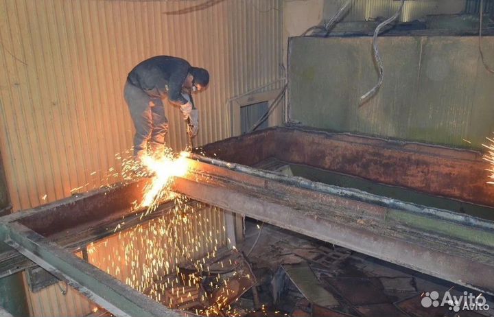 Демонтаж трубопроводов металлоконструкций