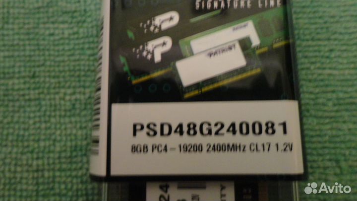 DDR 4 8 Gb 2400 Mhz Patriot