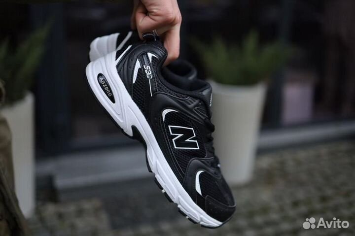 New Balance 530 white black