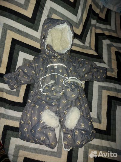 Зимний комбинезон трансформер 74 80