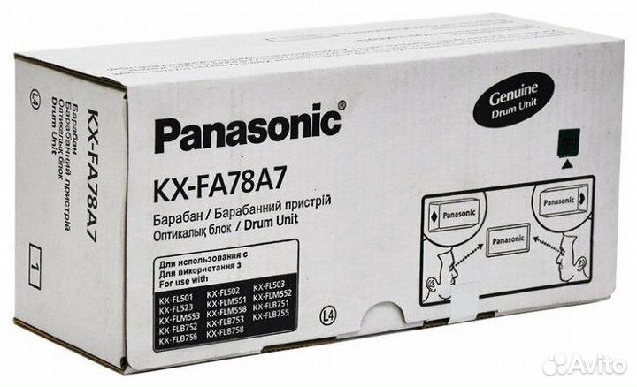 Оригинальный фотобарабан Panasonic KX-FAD89A7 черн