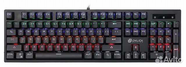 Игровая клавиатура с подсветкой Oklick 940G vortex