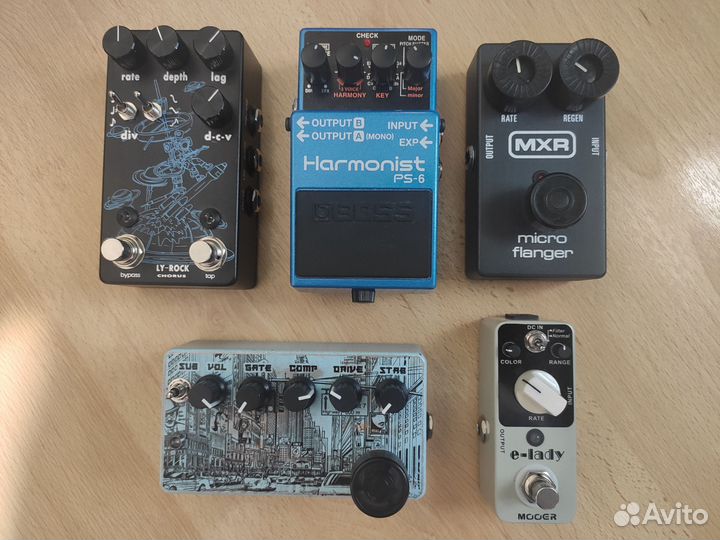 Гитарные педали: MXR, Boss, Mooer, Ly Rock