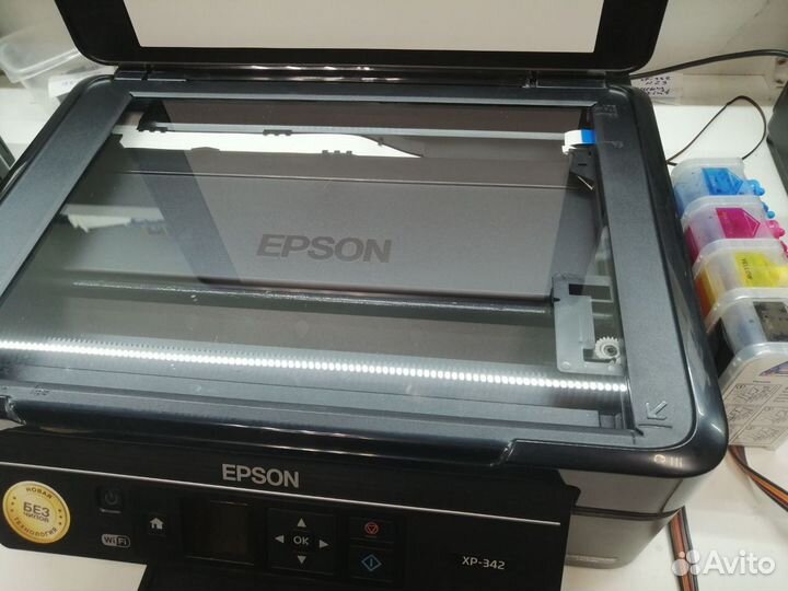 Мфу Epson XP-342 с бесчиповой снпч. Wi Fi