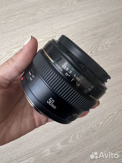 Объектив canon 50mm 1 4