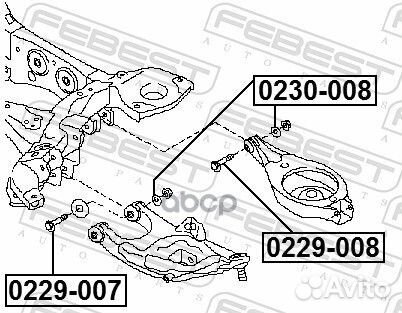 Болт с эксцентриком nissan patrol Y62 2010.03