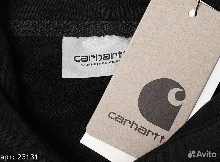 Худи Carhartt lil white logo Чёрный