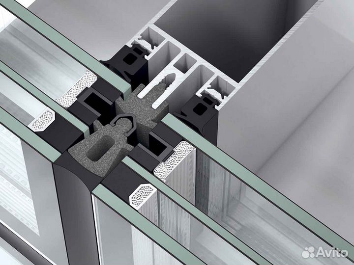 Ремонт окон, стеклопакет обычный RAL6689