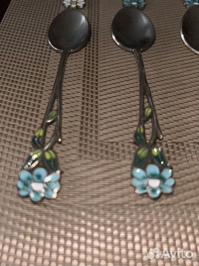 Ложки кофейные Мельхиор, ребёнку подарок СССР