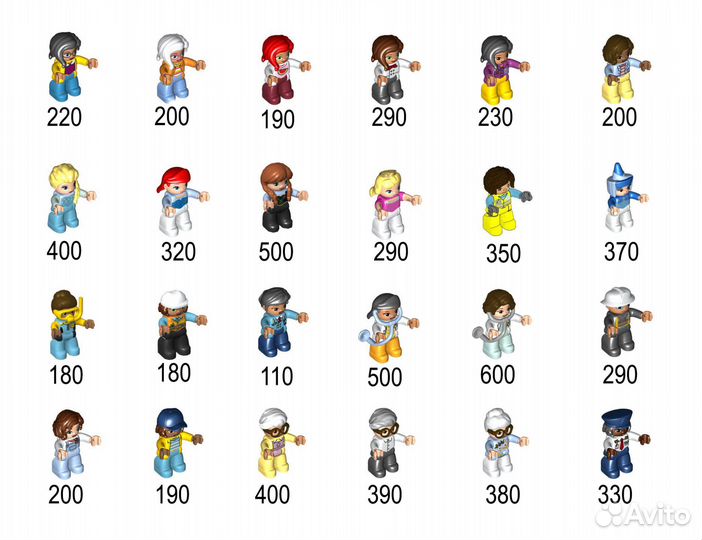 Lego дупло человечки фигурки
