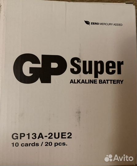 Батарейка алкалиновая GP LR20 “D” Super 2 шт