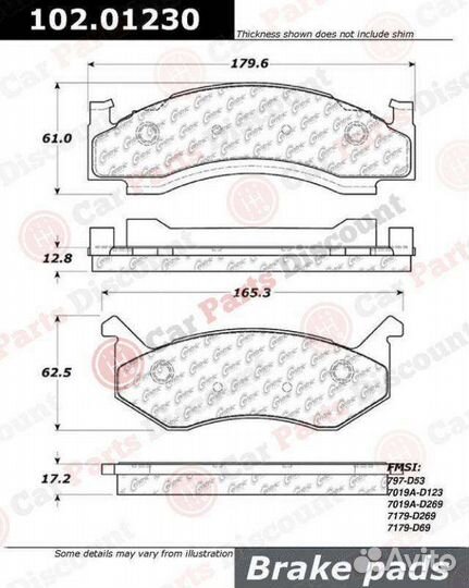 Тормозные колодки Dodge ram van