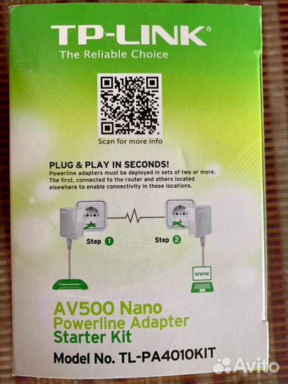 Адаптер PowerLine TP-link AV500 Nano