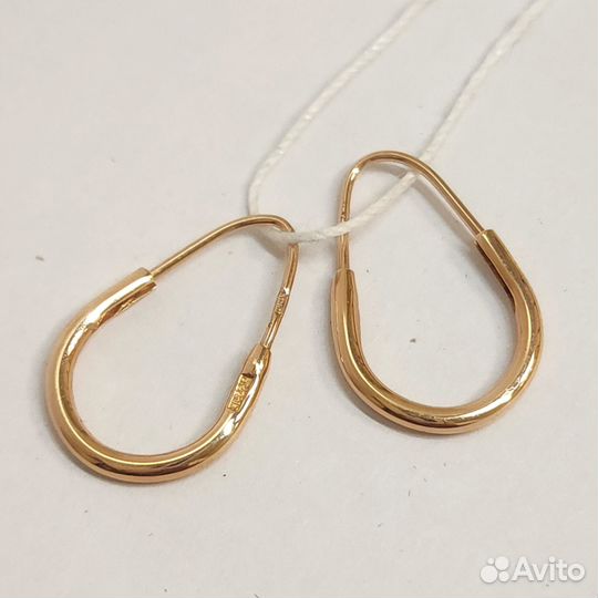 Золотые серьги СССР 583 пробы 2,04