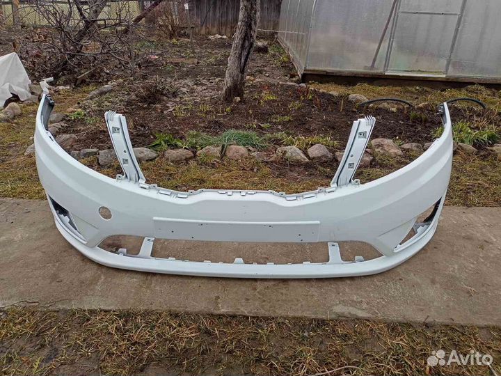 Передний бампер kia rio 3
