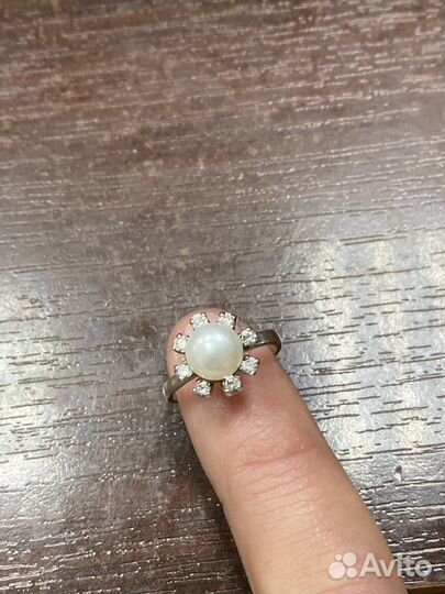 Серебряное кольцо 16 размер