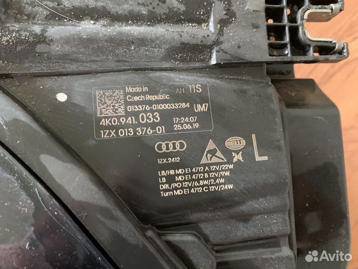 Фары Audi A6 C8 4K0.941.034 ; 4K0.941. 033