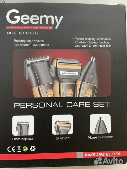Машинка для стрижки geemy 3в1 новая