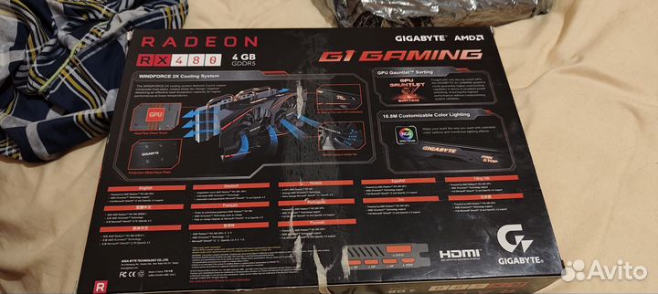 Видеокарта gigabyte rx 480 4gb