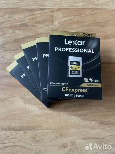 Карта памяти Lexar cfexpress type A 160/320gb gold