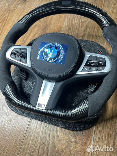 Руль BMW G05 G06 G30 тахометр алькантара карбон