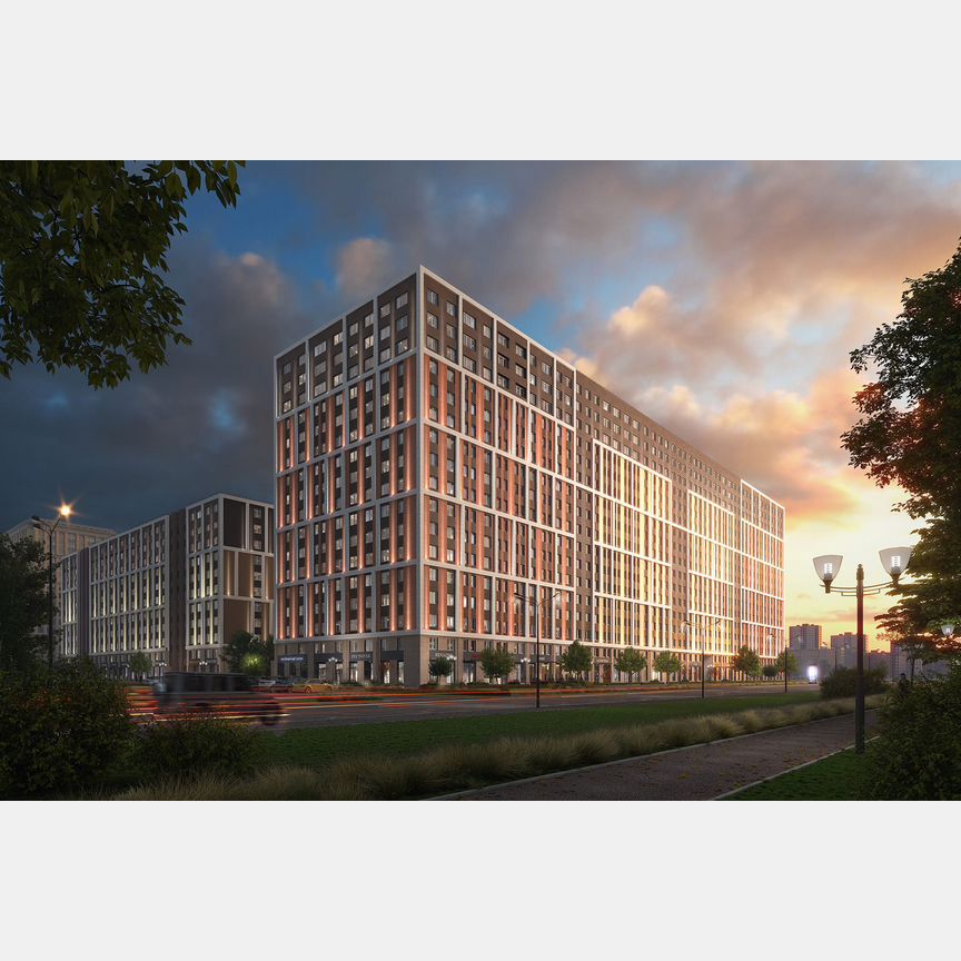 2-к. апартаменты, 63,3 м², 13/17 эт.