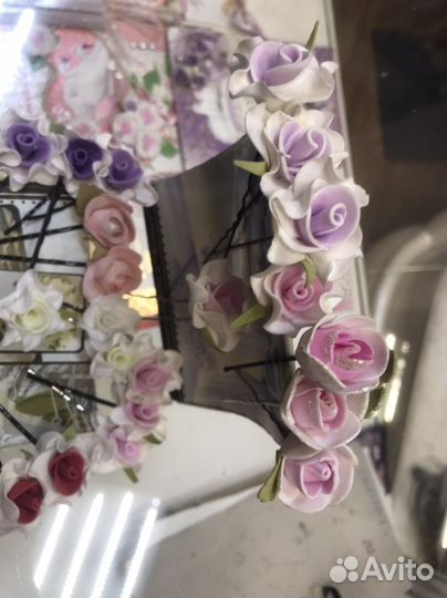 Цветы для волос