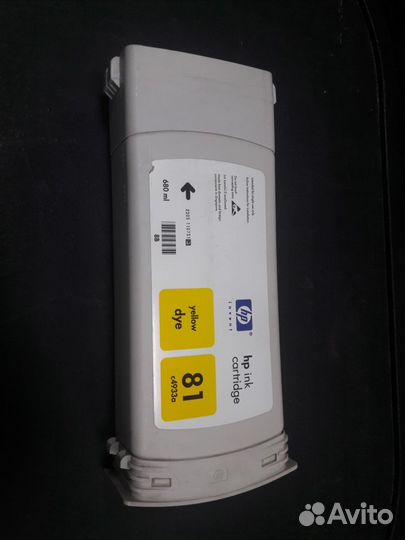 Картридж HP81 жёлтый