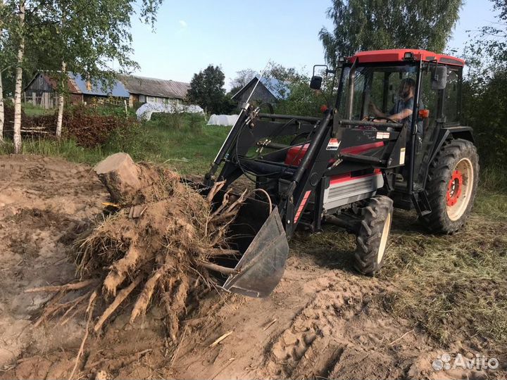 Выравнивание участка, вспашка земли, мульчер