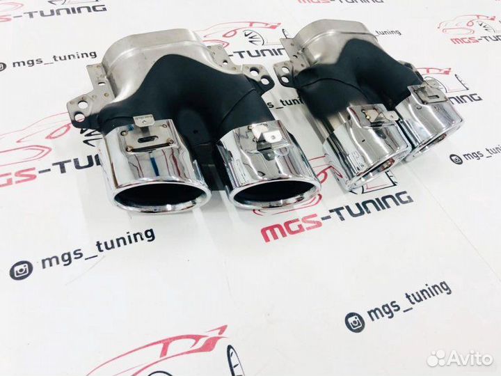 Chrome насадки w205 C43 AMG стиль 2019+