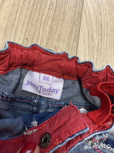 Джинсы для девочки PlayToday размер 86