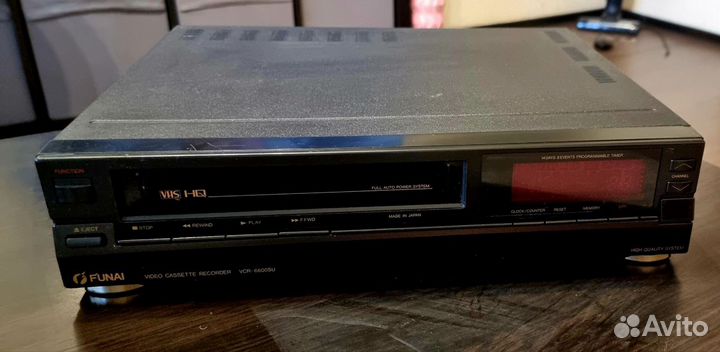 Видеомагнитофон funai VHS+DVD toshiba+кассеты