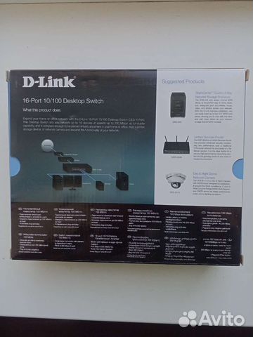 D-link Des 1016a 16 портов новый в упаковке достав