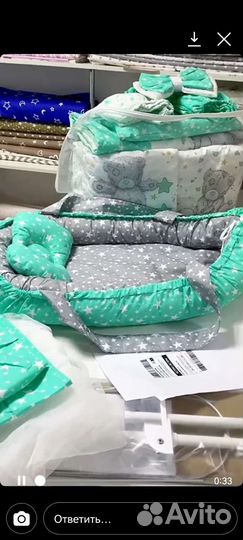 Бортики, комплект с балдахином в кроватку