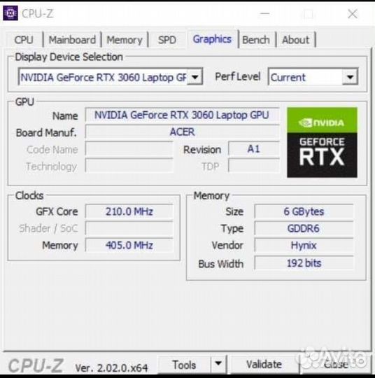 Ноутбук Acer nitro 5 rtx 3060