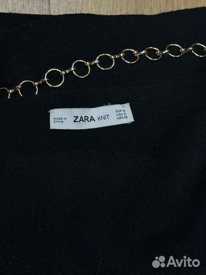 Юбка черная трикотажная Zara knitwear S