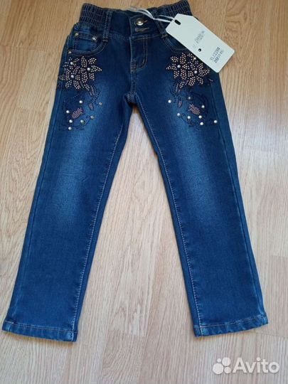 Джинсы новые зимние 3-4 года