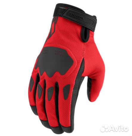 Мотоперчатки Icon Hooligan CE красные