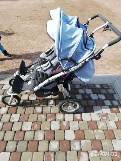 Коляска для двойняшек 2 в 1 tfk узкая