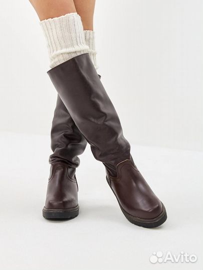 Женские сапоги с мехом для межсезонья