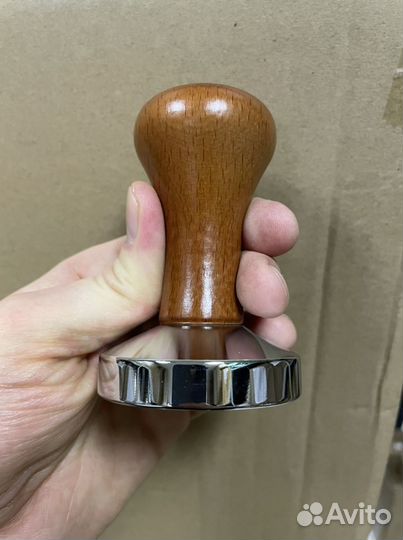 Темпер с деревянной ручкой (темный )