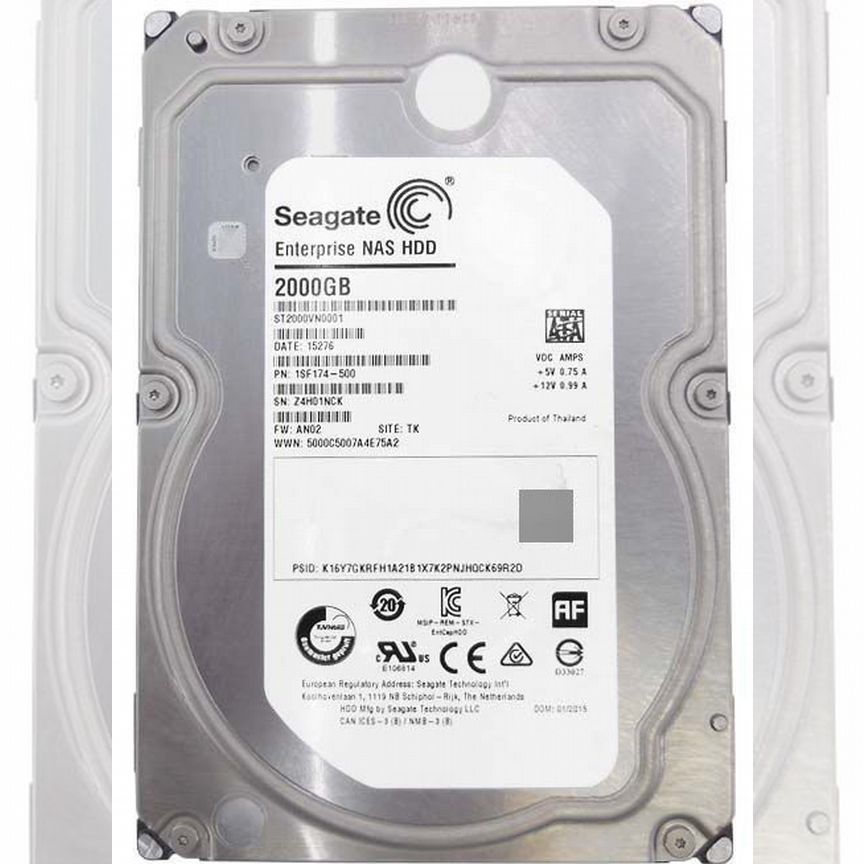 [ST2000VN0001] Жесткий Диск Seagate 2tb Sata3.5 St2000vn0001
