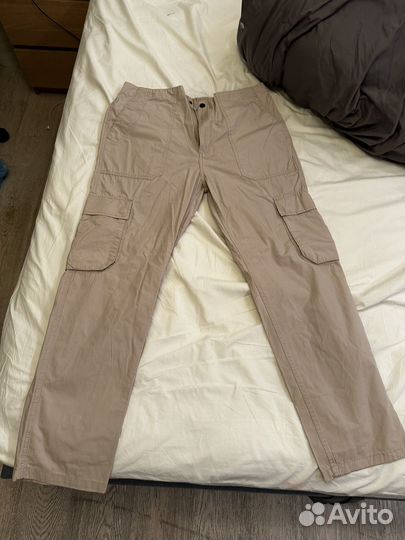 Штаны h&m бежевые