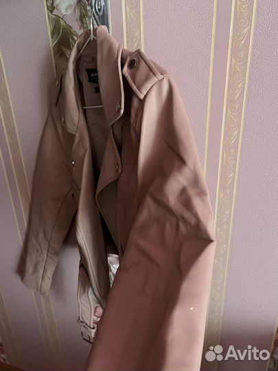 Кожаная куртка Pull&Bear