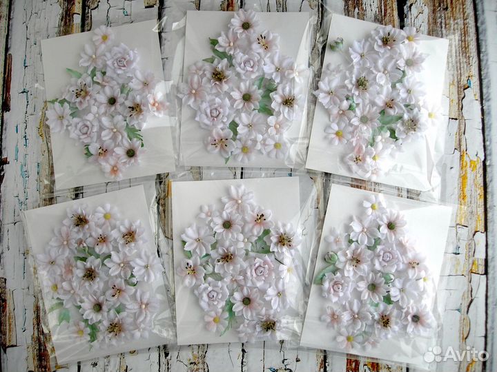 Цветы из ткани ручной работы