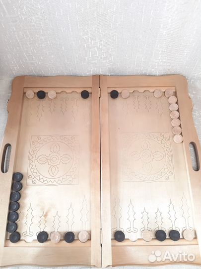 Нарды Кожаные Новые 60х60см с ручкой