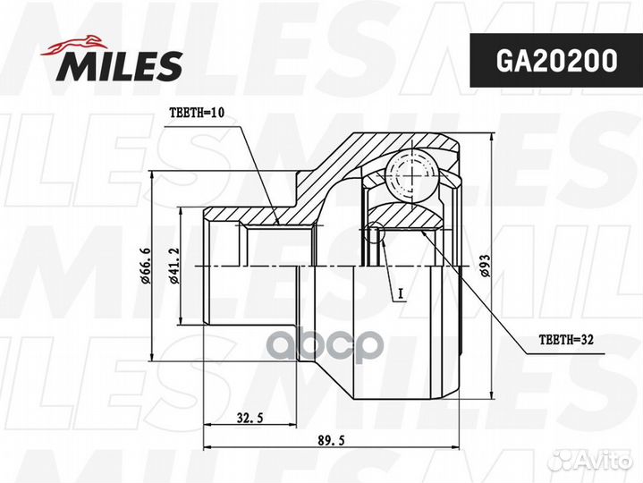 ШРУС land rover discovery/range rover 2.5-3.9