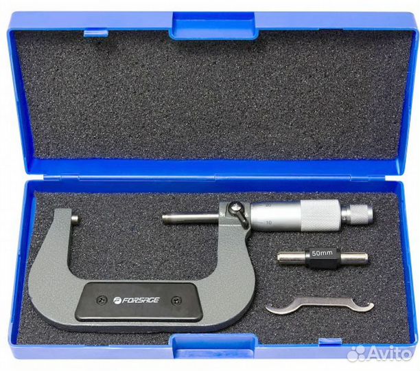 Микрометр Forsage Professional 50-75мм, 0.01мм
