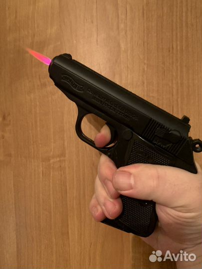 Зажигалка в виде пистолета Walther металл
