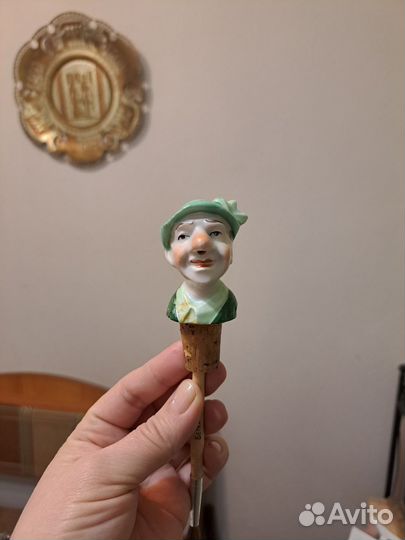 Пробка для вина фарфоровая, Германия, винтаж